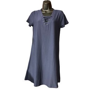 PINK ROSE VINTAGE, Costal Navy,Label states  Size Large, Measurements say XS